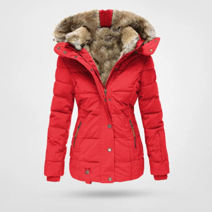 Ismayra | Women's Faux Fur Hooded Quilted Winter Parka Jacket