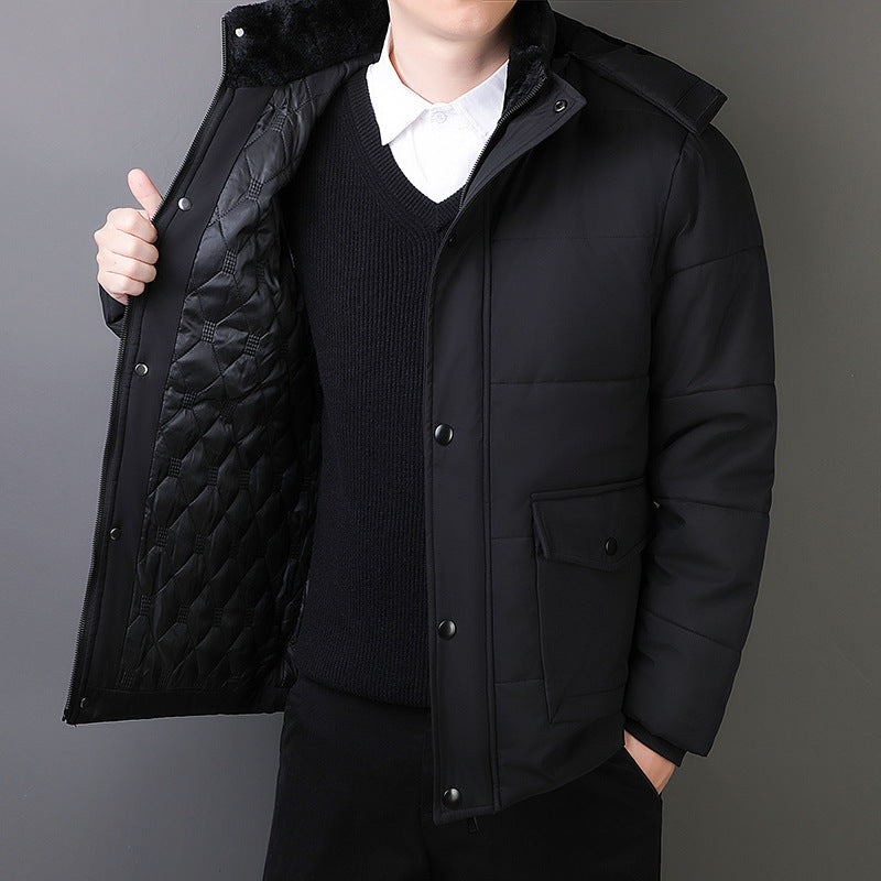 Rufus | Men's Fleece-Lined Hooded Quilted Puffer Jacket