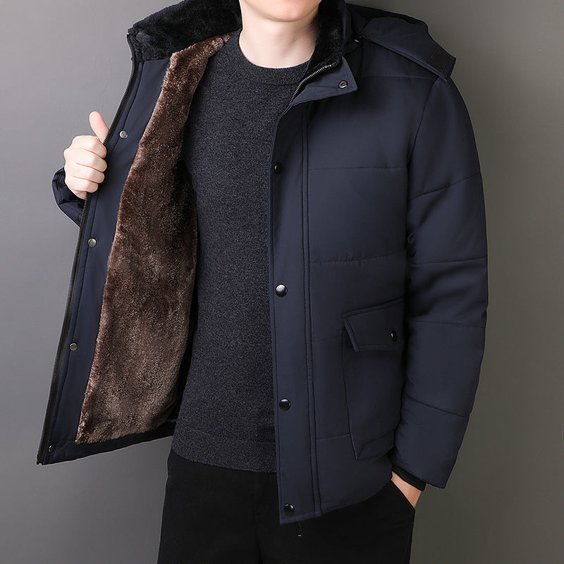Rufus | Men's Fleece-Lined Hooded Quilted Puffer Jacket