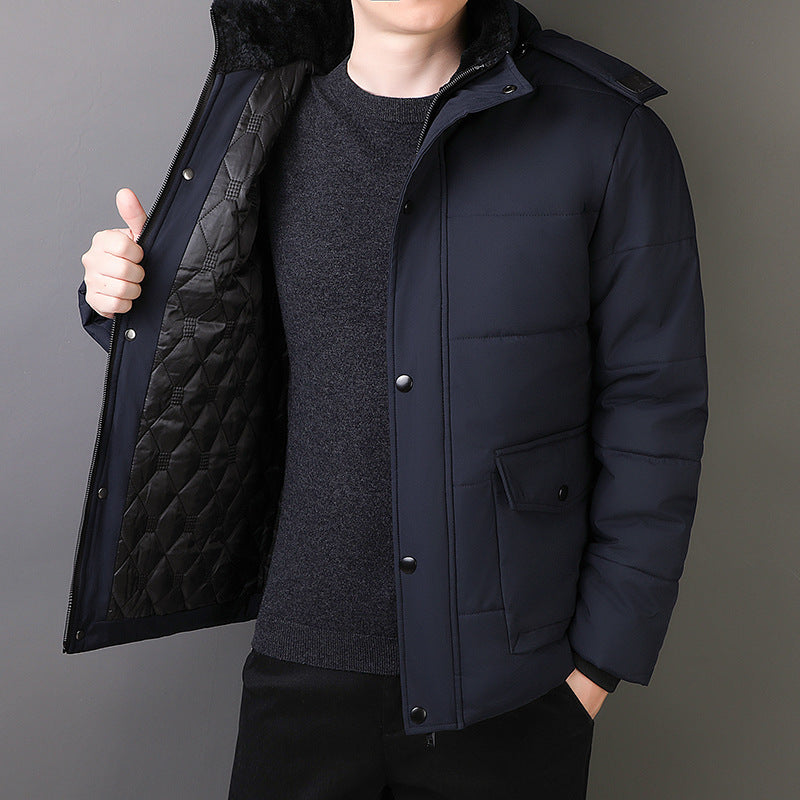 Rufus | Men's Fleece-Lined Hooded Quilted Puffer Jacket