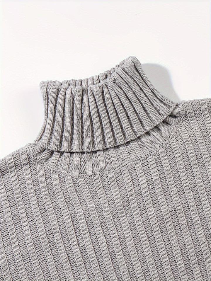 Dexter | Men's Ribbed High Neck Knit Jumper