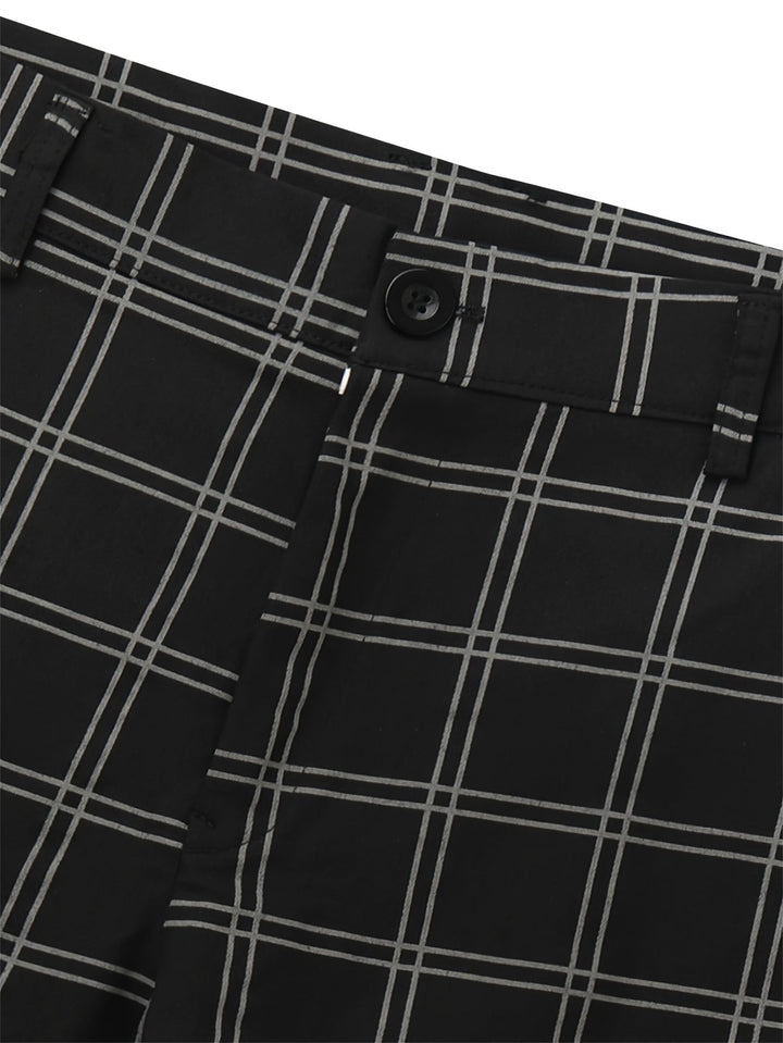 Cormac | Men's Slim Fit Checked Trousers