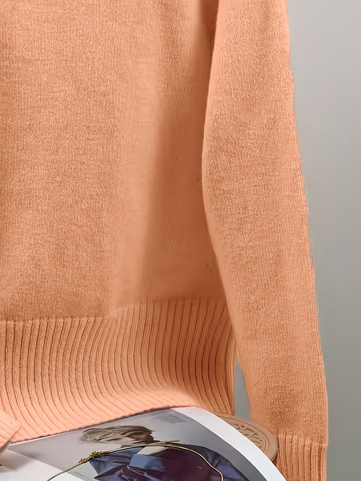 Fleur | Women's V-Neck Knit Cardigan with Heart-Shaped Buttons