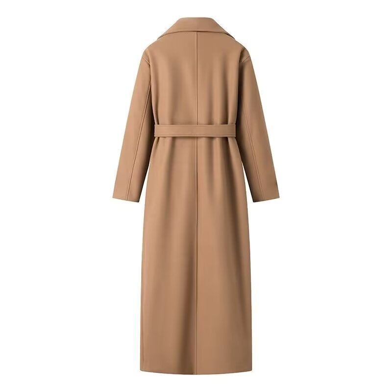 Katrina | Women's Long Double-Breasted Belted Trench Coat