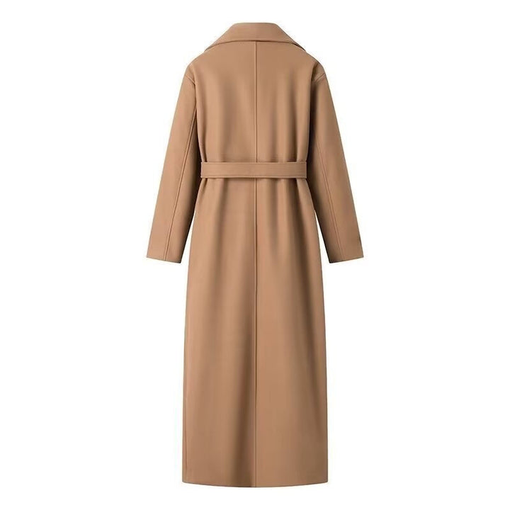 Katrina | Women's Long Double-Breasted Belted Trench Coat