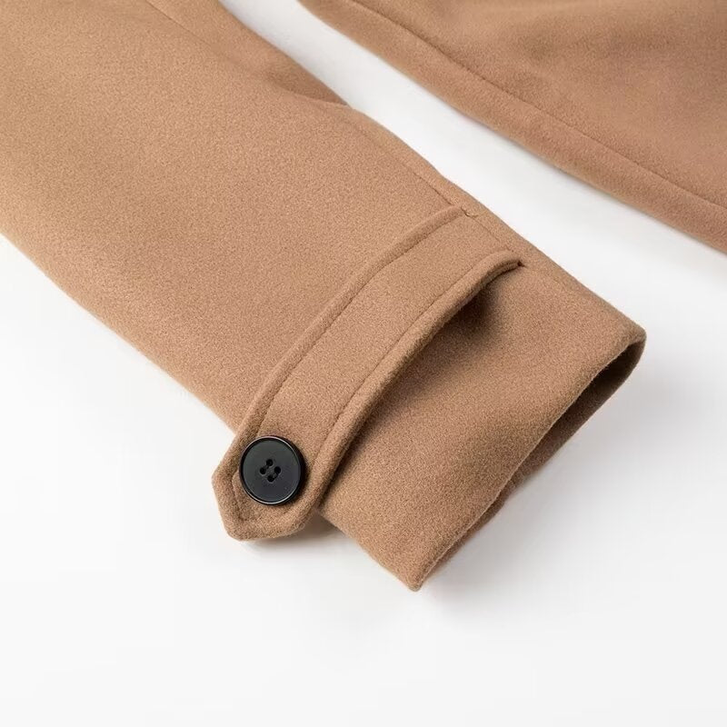 Katrina | Women's Long Double-Breasted Belted Trench Coat