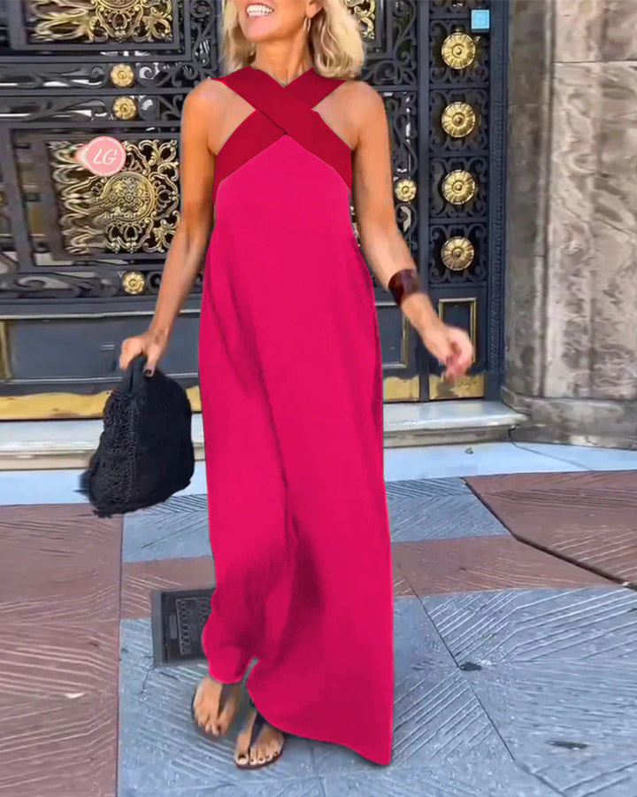 Women's Crossover Maxi Dress