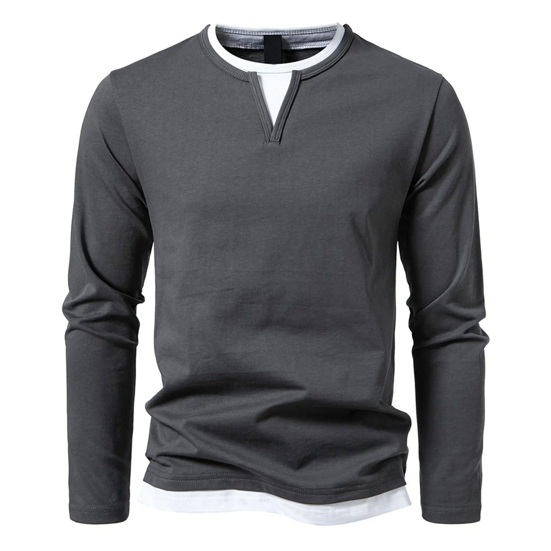 Maurice | Men's Long Sleeve Henley Shirt