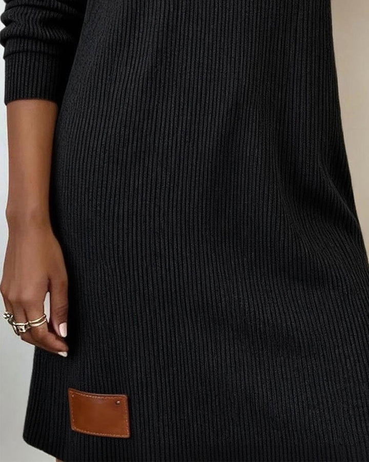 Maeve | Women's Ribbed Cowl Neck Jumper Dress