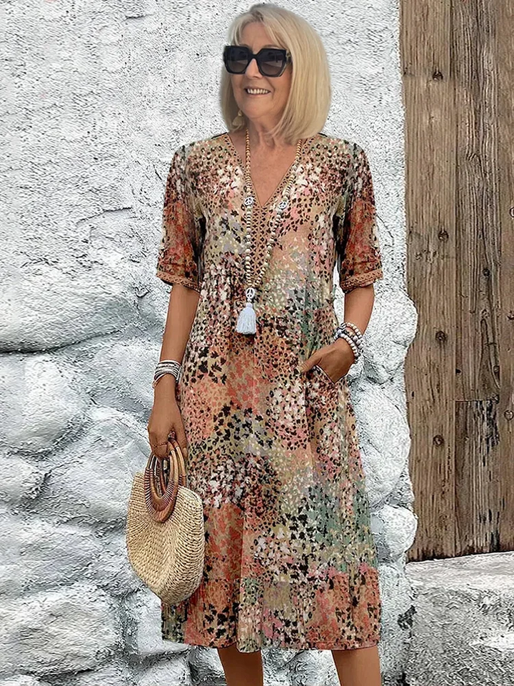 Women's Breezy Floral Midi Dress
