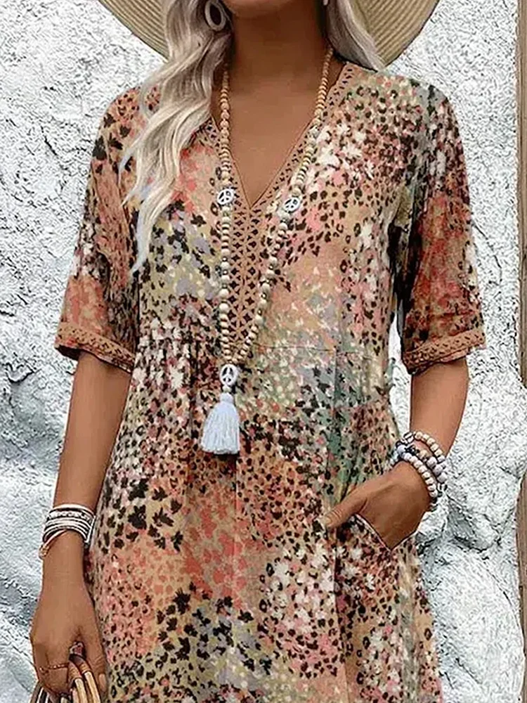 Women's Breezy Floral Midi Dress