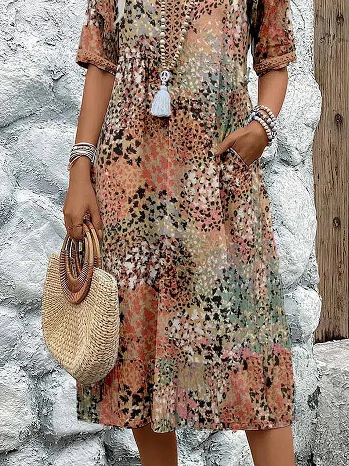 Women's Breezy Floral Midi Dress