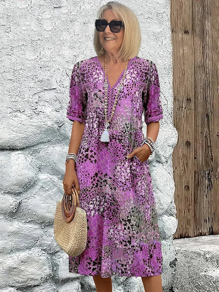 Women's Breezy Floral Midi Dress