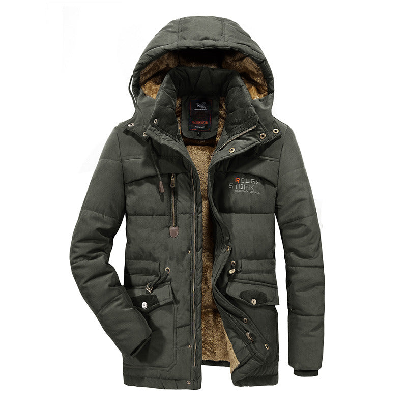 Vance | Men's Hooded Sherpa Fleece-Lined Quilted Puffer Parka