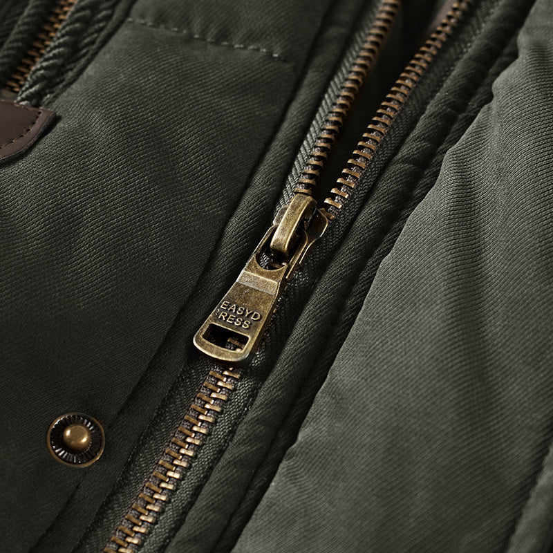 Vance | Men's Hooded Sherpa Fleece-Lined Quilted Puffer Parka