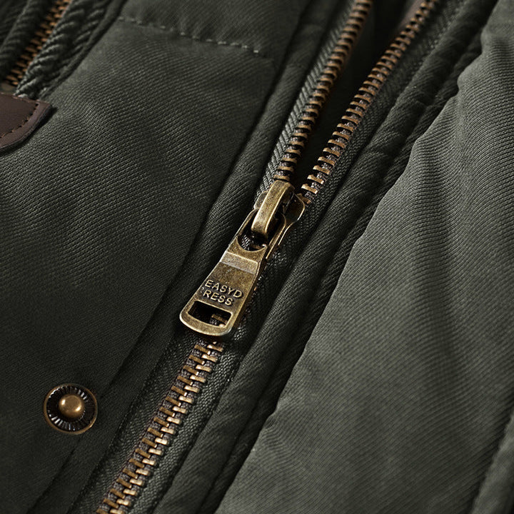 Vance | Men's Hooded Sherpa Fleece-Lined Quilted Puffer Parka