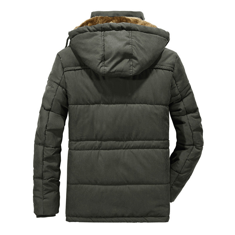 Vance | Men's Hooded Sherpa Fleece-Lined Quilted Puffer Parka