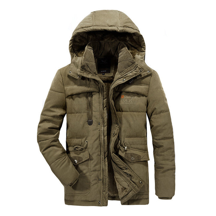 Vance | Men's Hooded Sherpa Fleece-Lined Quilted Puffer Parka