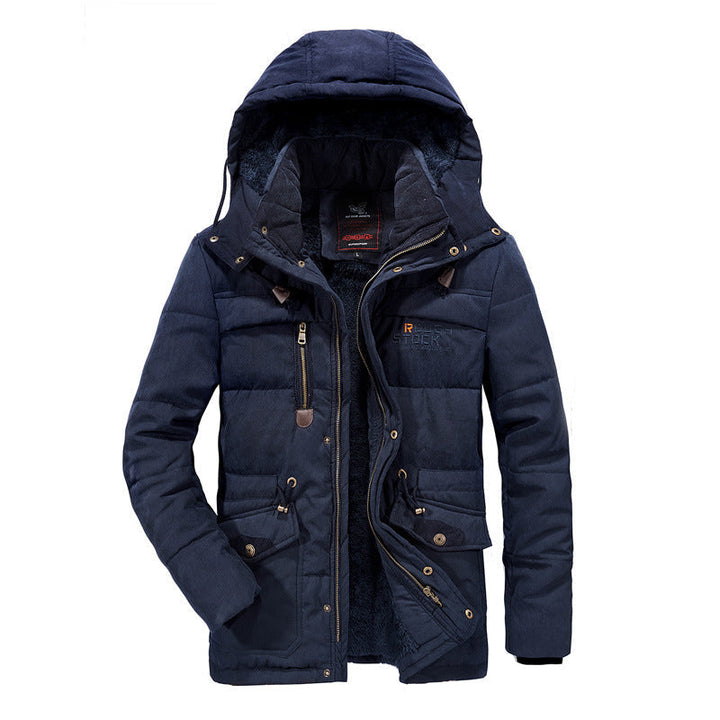 Vance | Men's Hooded Sherpa Fleece-Lined Quilted Puffer Parka