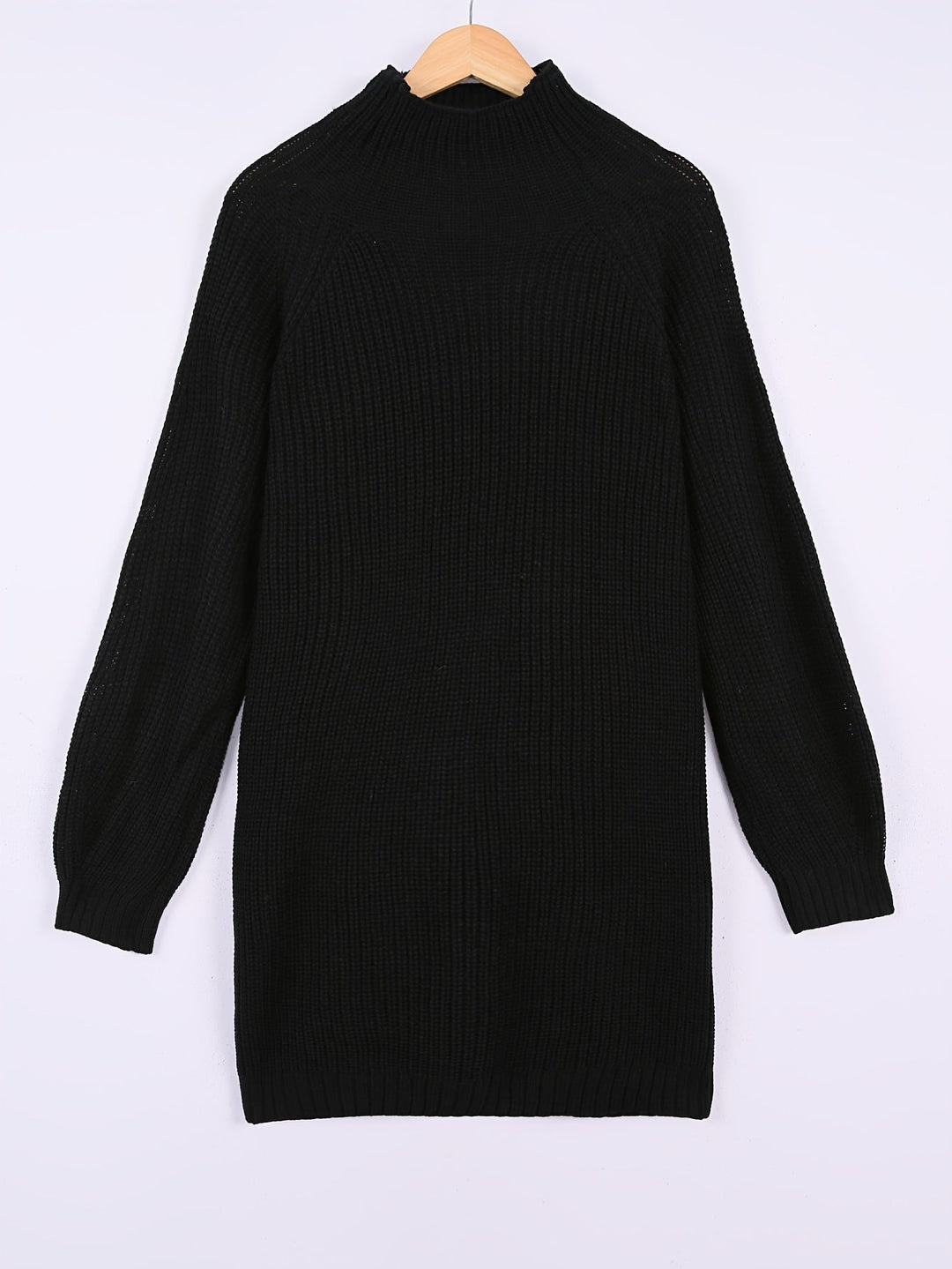 Ada | Women's Relaxed Fit Mock Neck Jumper Dress