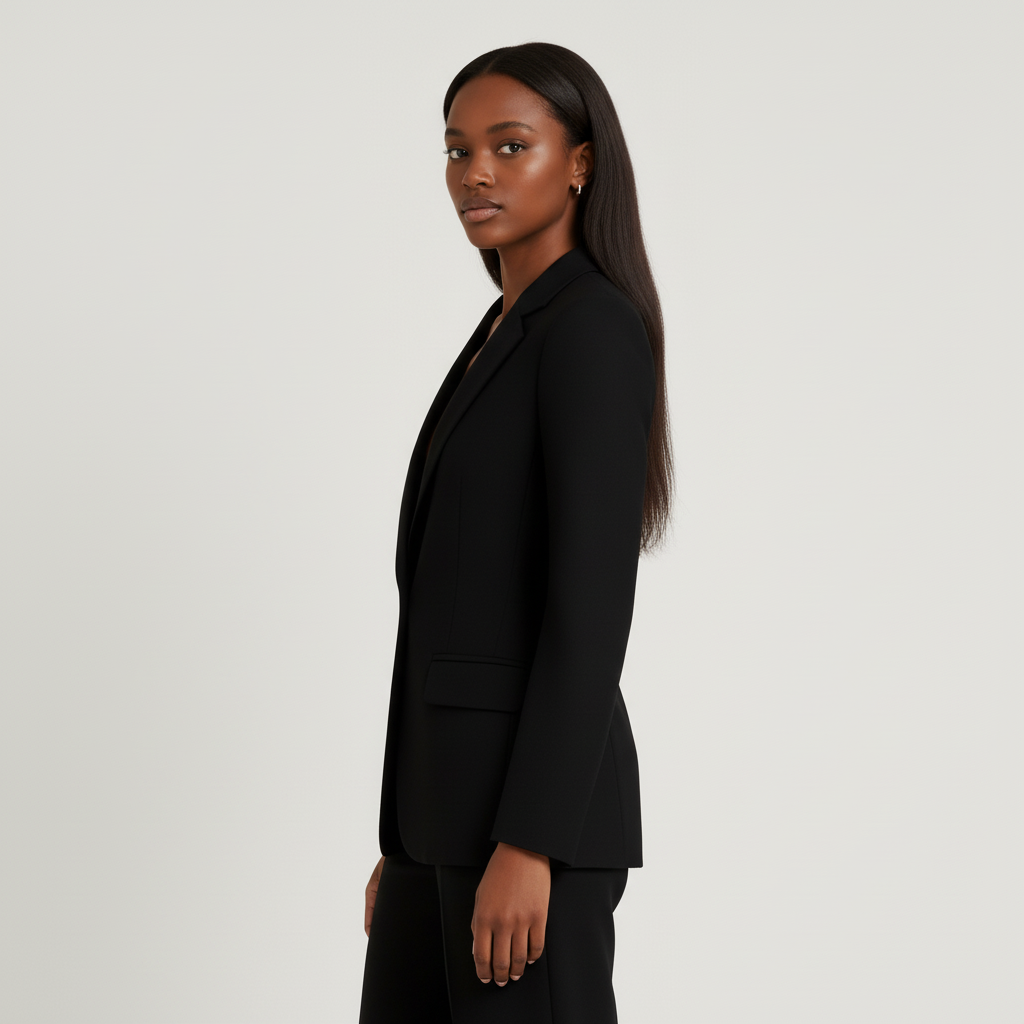 Women's Suit Set Blazer Straight Leg Trousers Classic Fit