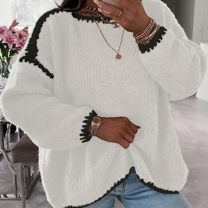 Stacey | Women's Relaxed Fit Boat Neck Jumper