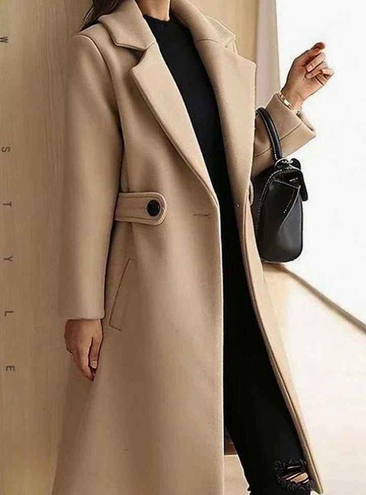 Greer | Women's Tailored Wool-Blend Belted Midi Coat