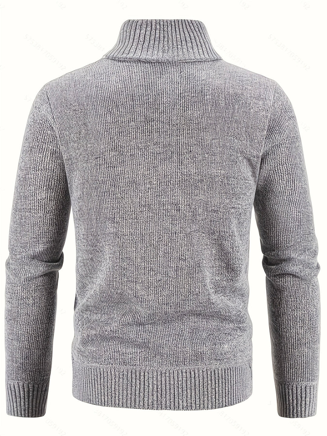 Nolan | Men's Textured Zip-Up Knit Cardigan
