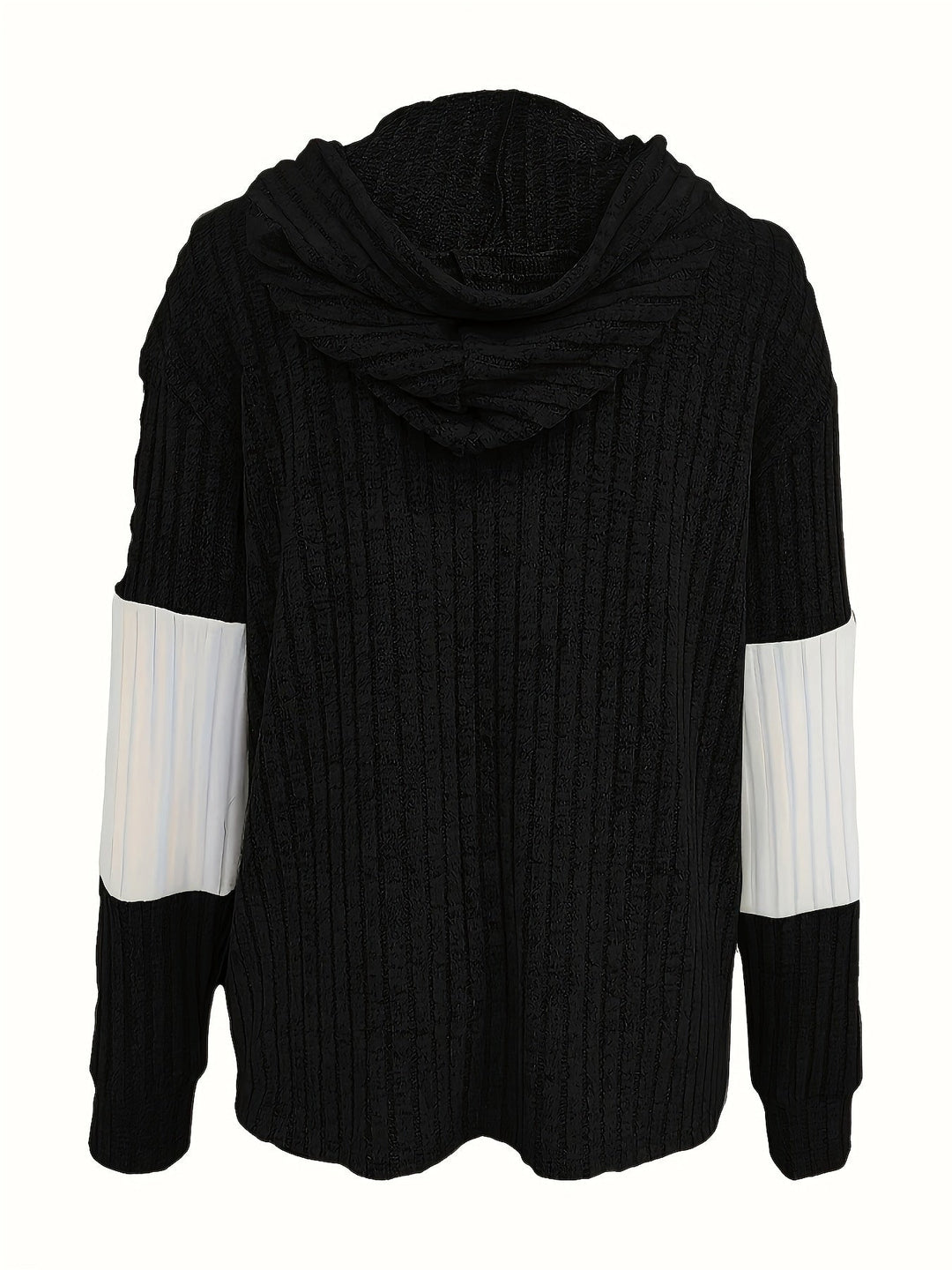 Carmen | Women's Ribbed Colour Block Zip-Up Hoodie
