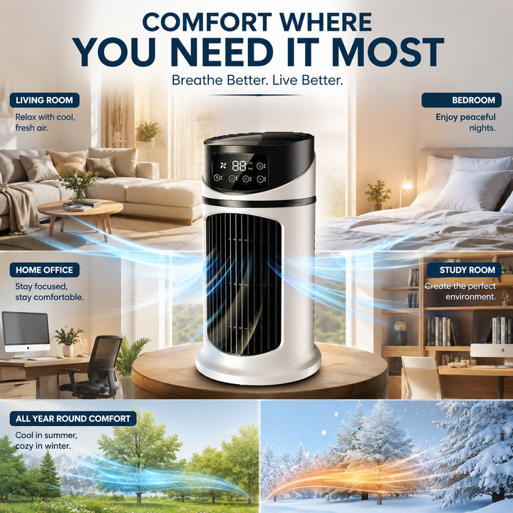 Compact Portable Air Conditioner Windowless Room Cooler