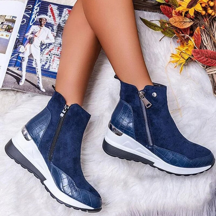 Virginia | Women's Fleece-Lined Zip Ankle Boots