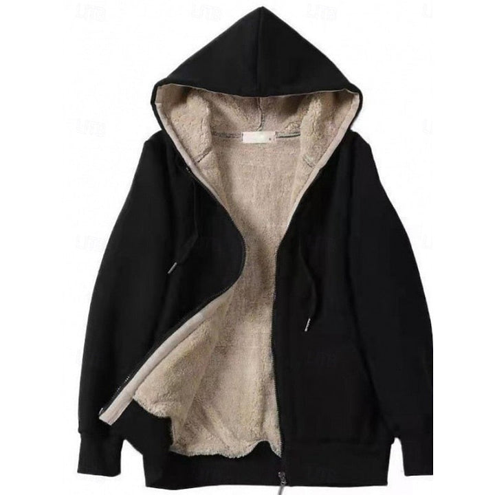 Leanne | Women's Fleece-Lined Zip-Up Hooded Jacket
