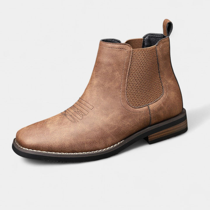 Zane | Men's Faux Leather Chelsea Ankle Boots