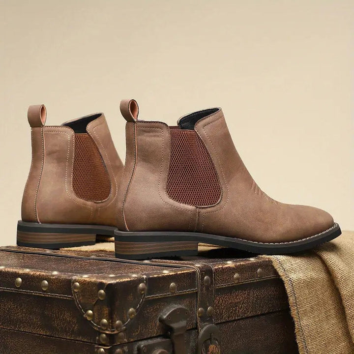 Zane | Men's Faux Leather Chelsea Ankle Boots