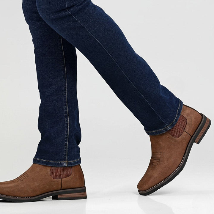 Zane | Men's Faux Leather Chelsea Ankle Boots