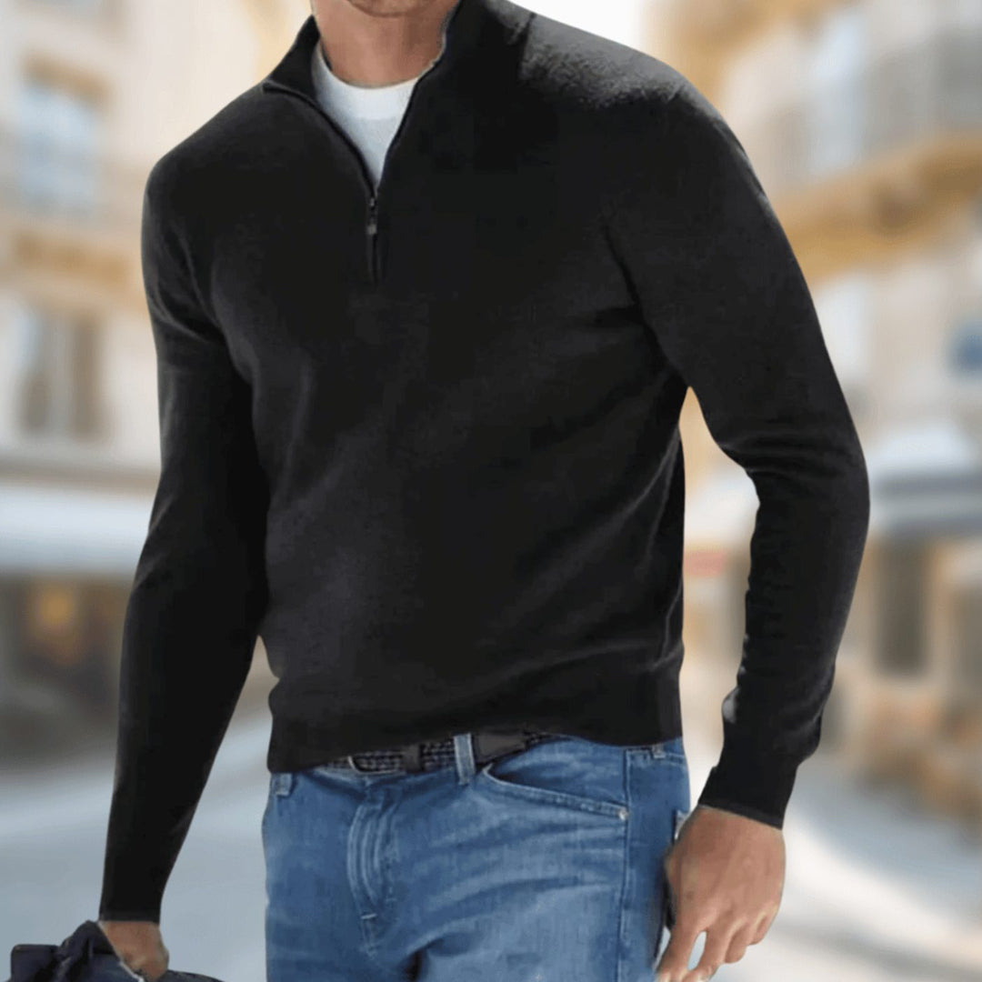 Glenn | Men's Classic Quarter-Zip Jumper
