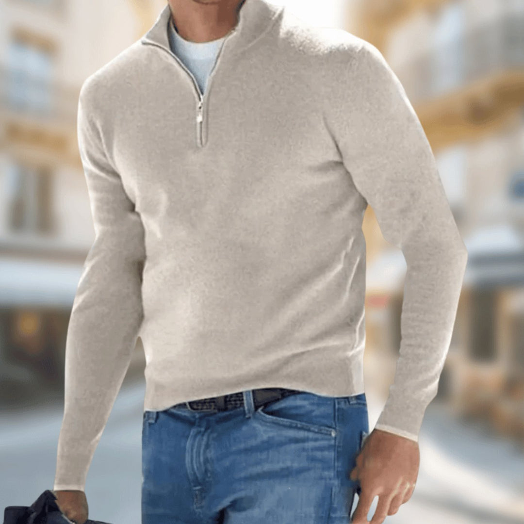 Glenn | Men's Classic Quarter-Zip Jumper