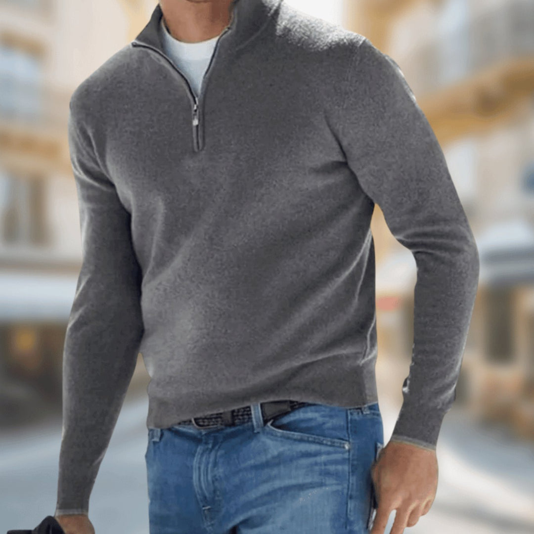 Glenn | Men's Classic Quarter-Zip Jumper