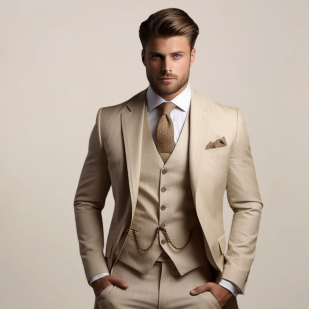 Aidan | Men's Slim Fit Three-Piece Wedding Suit