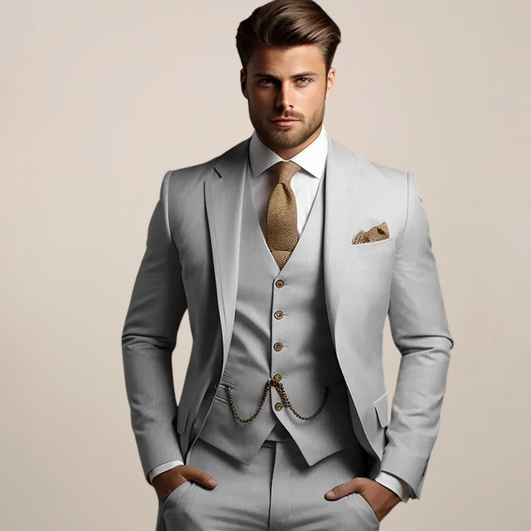 Aidan | Men's Slim Fit Three-Piece Wedding Suit