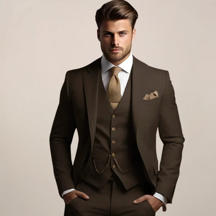 Aidan | Men's Slim Fit Three-Piece Wedding Suit