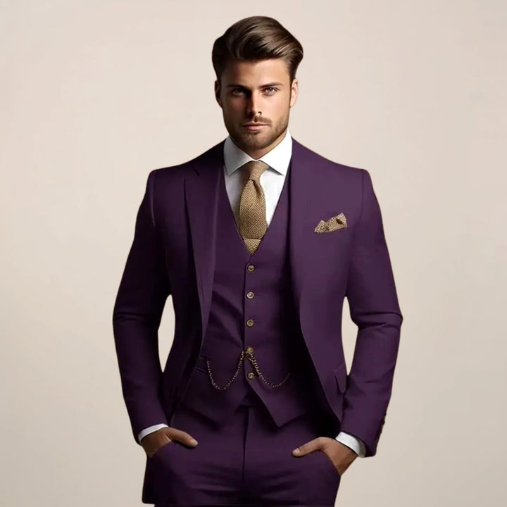 Aidan | Men's Slim Fit Three-Piece Wedding Suit