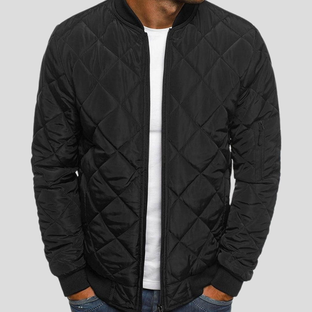 Benedict | Men's Quilted Padded Bomber Jacket