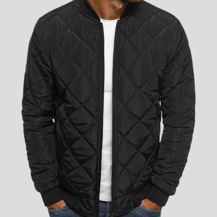 Benedict | Men's Quilted Padded Bomber Jacket