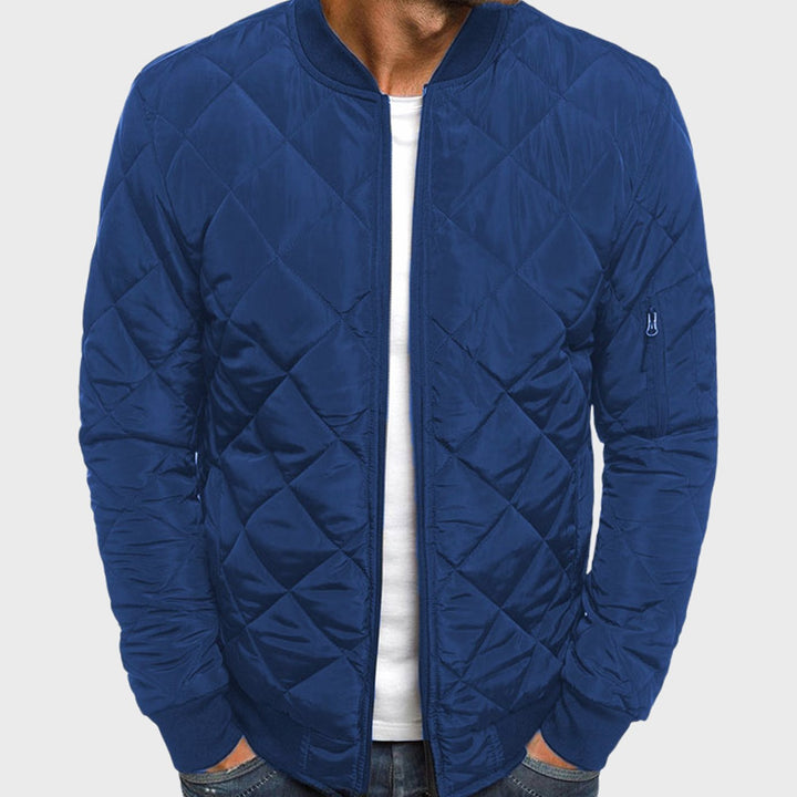 Benedict | Men's Quilted Padded Bomber Jacket