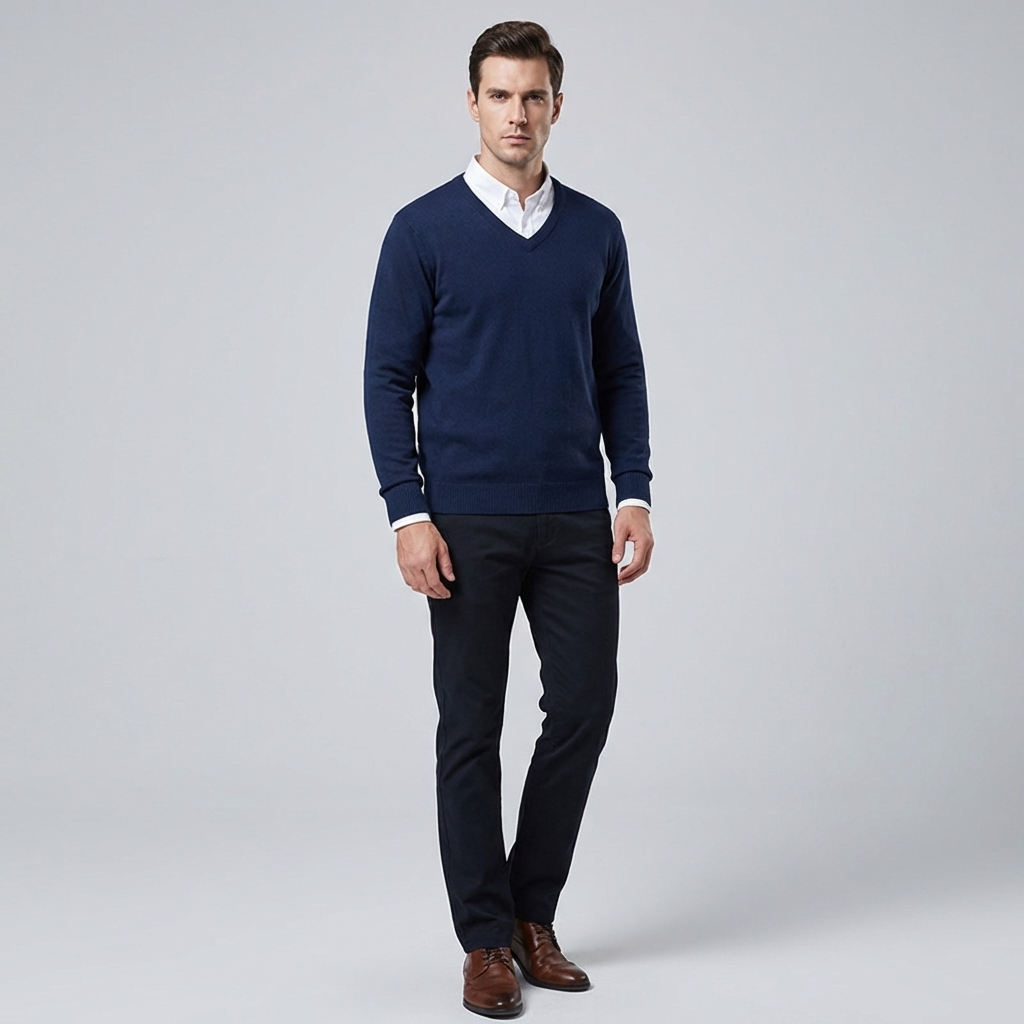 Ronald | Men's Classic V-Neck Jumper