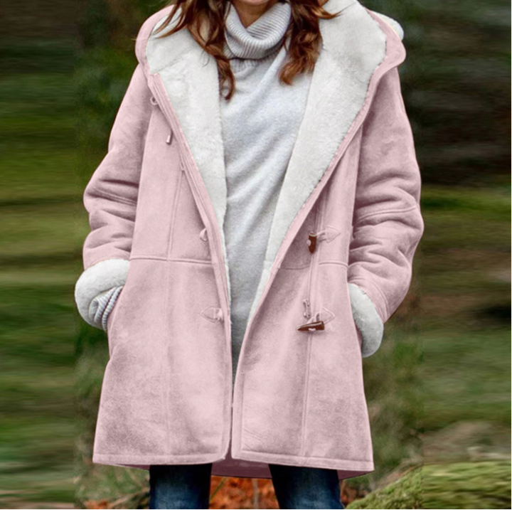 Iris | Women's Sherpa-Lined Hooded Duffle Coat