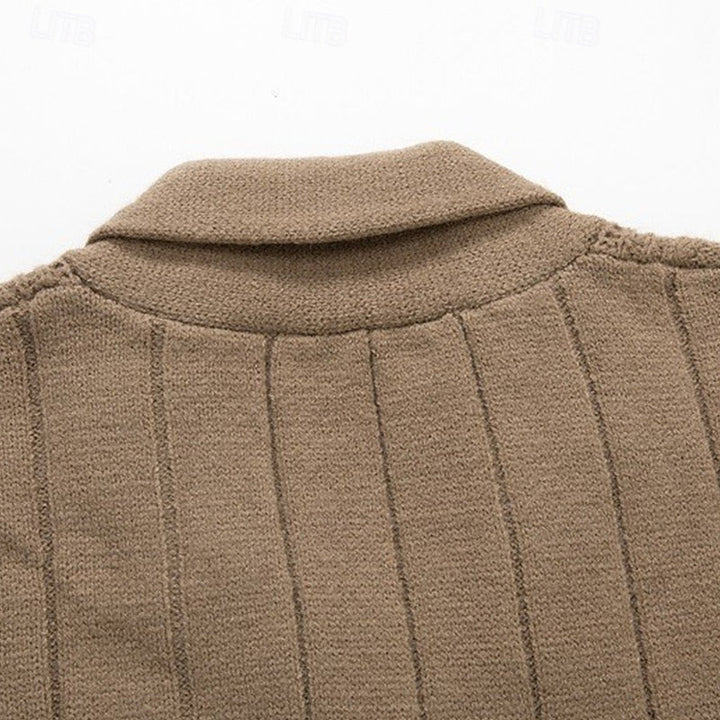 Wallace | Men's Cable Knit Shawl Collar Cardigan