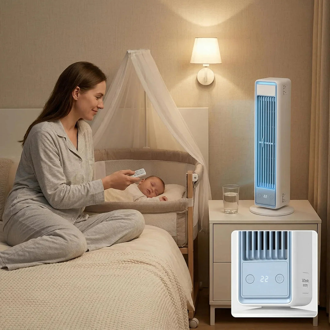 Bladeless Cooling Fan Rechargeable Remote Control