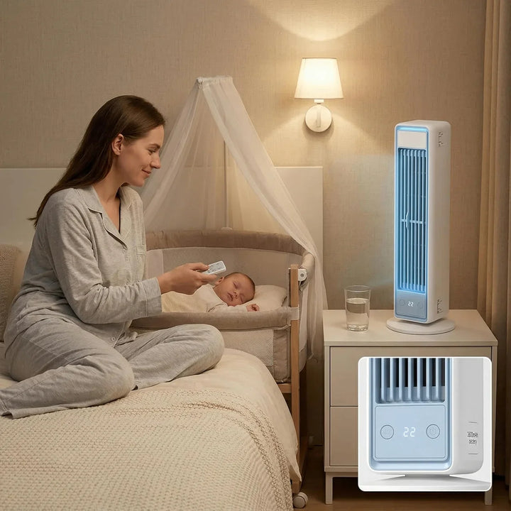 Bladeless Cooling Fan Rechargeable Remote Control